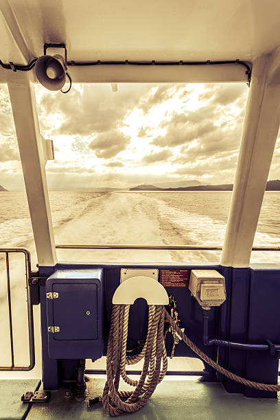 istock Rope on the deck of a passenger vessel 509584961