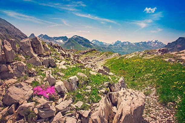Mountains landscape in Vorarlberg, Austria