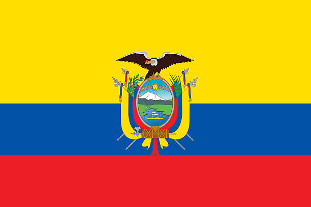 Flag Ecuador Flag Ecuador ecuador stock illustrations