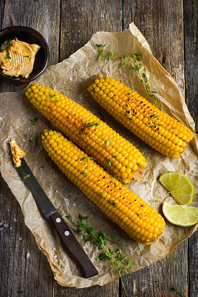 istock Grilled corn with garlic and chili butter 509614050