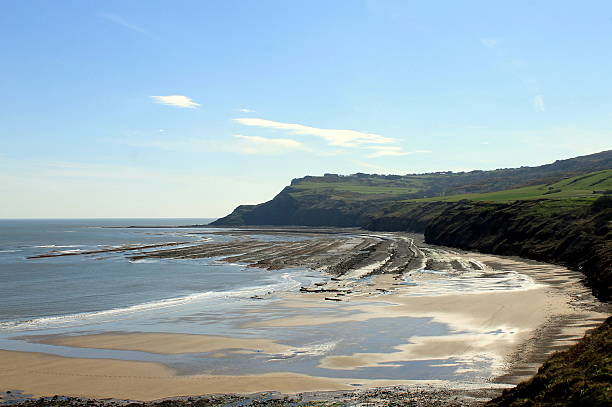 istock Sunny View of Boggle Hole from clifftop path, North Yorkshire 509614191