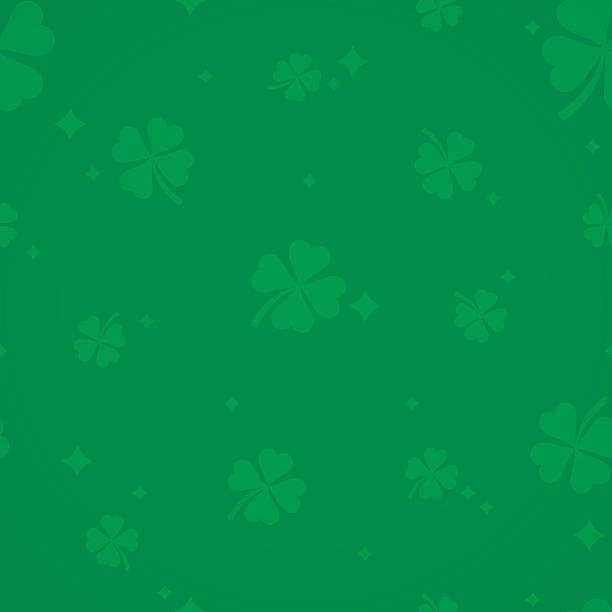 ilustraciones, imágenes clip art, dibujos animados e iconos de stock de st. de patrick día trébol fondo - st patricks day backgrounds clover leaf