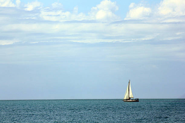 istock Isolated boat at sea 509614475