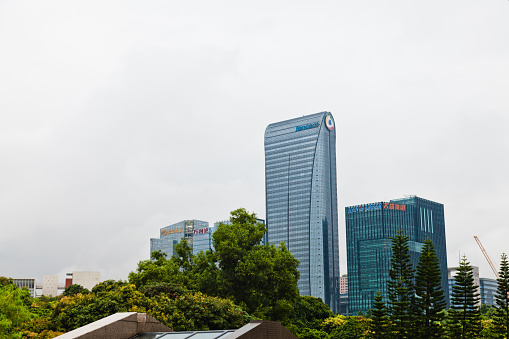Shenzhen,China - October 7, 2015: The headquarters building of Tencent in Nanshan District, Shenzhen.