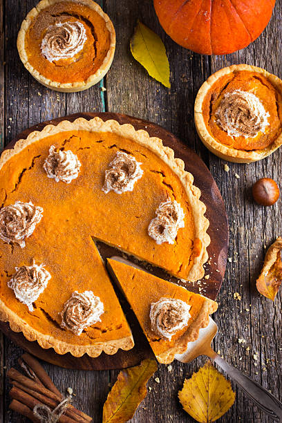 istock pumpkin tarts with whipped cream and cinnamon 509617554
