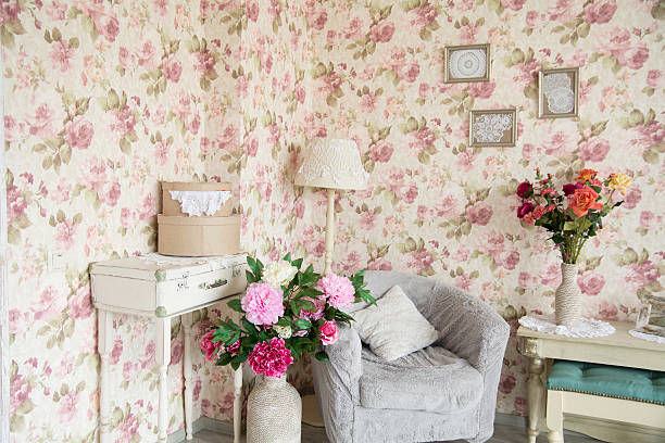 istock Interior room with chairs, pillowsand flowers 509619758