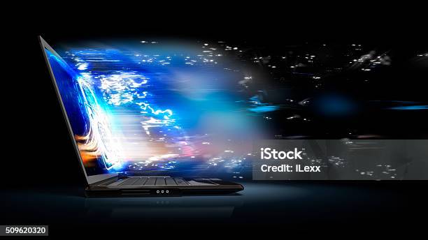 Internet Security Stock Photo - Download Image Now - Authority, Laptop, Technology