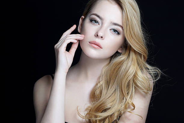 istock Beautiful young lady with make up face. 509621630