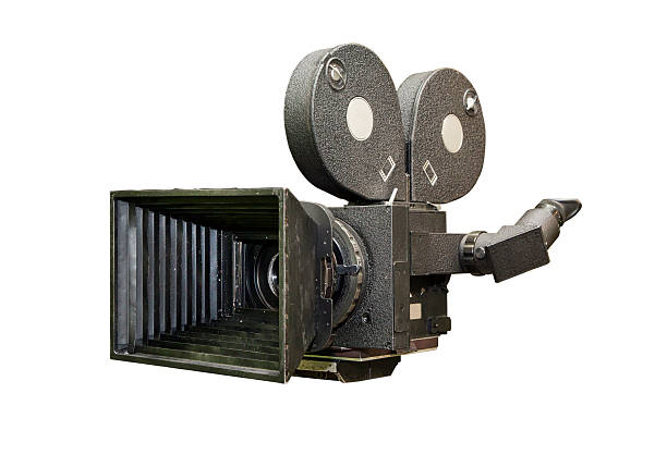 istock Old film movie camera 509623383