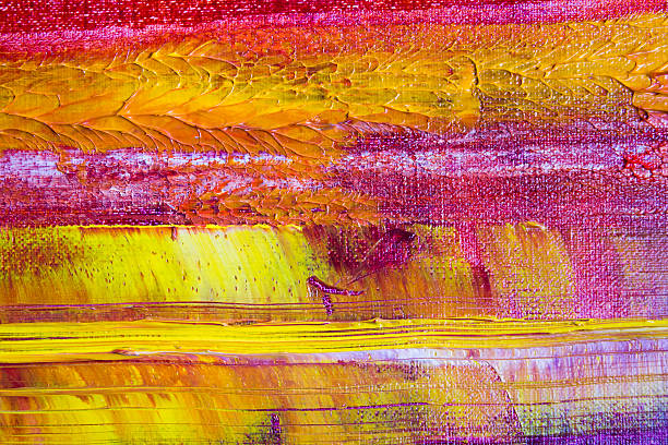 istock Abstract painted canvas. Oil paints on a palette 509625228