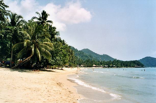 Solitário praia, Koh Chang-Tailândia - fotografia de stock