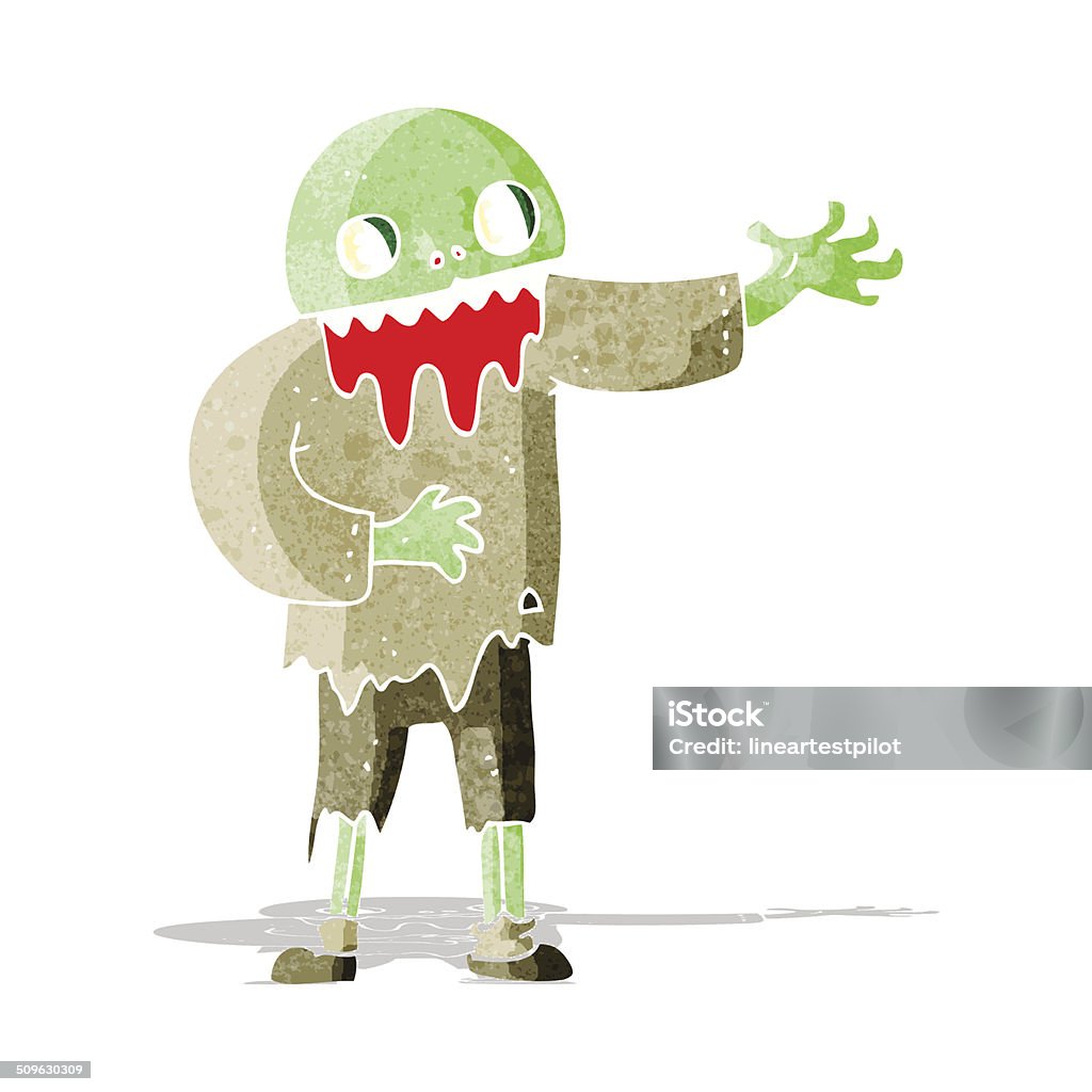 Zombie Description Cartoon Spooky Zombie Stock Illustration - Download Image Now ...