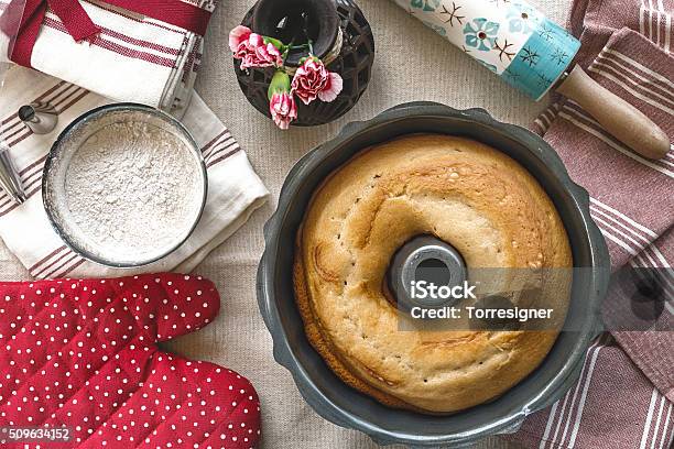 Homemade Bundt Cake Stock Photo - Download Image Now - Bundt Cake, Cooking Pan, Cake