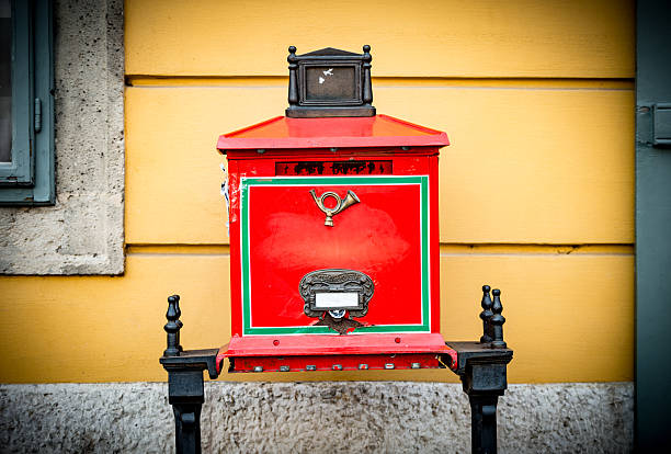 istock Old postbox in street of Budapest. 509637786