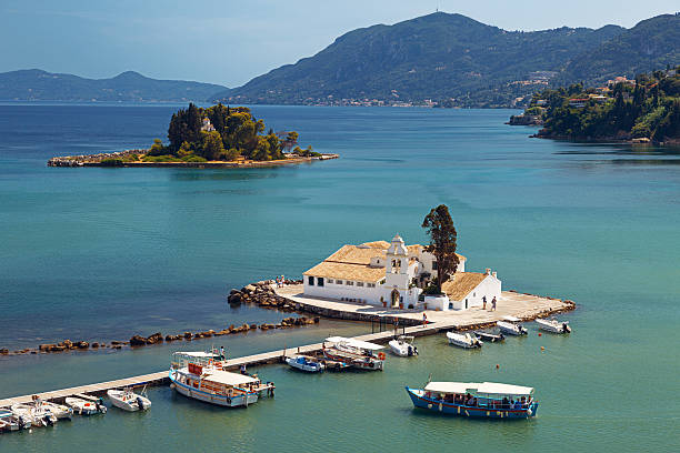 istock Vlacherna Monastery and Pontikonisi 509638486