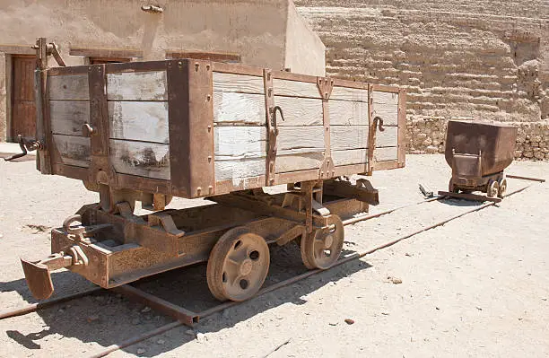 Photo of Old abandoned mine railway truck