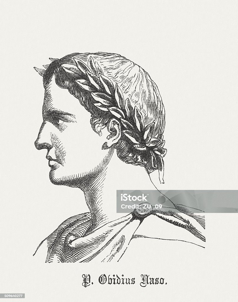 Ovid - Lizenzfrei Porträt Stock-Illustration