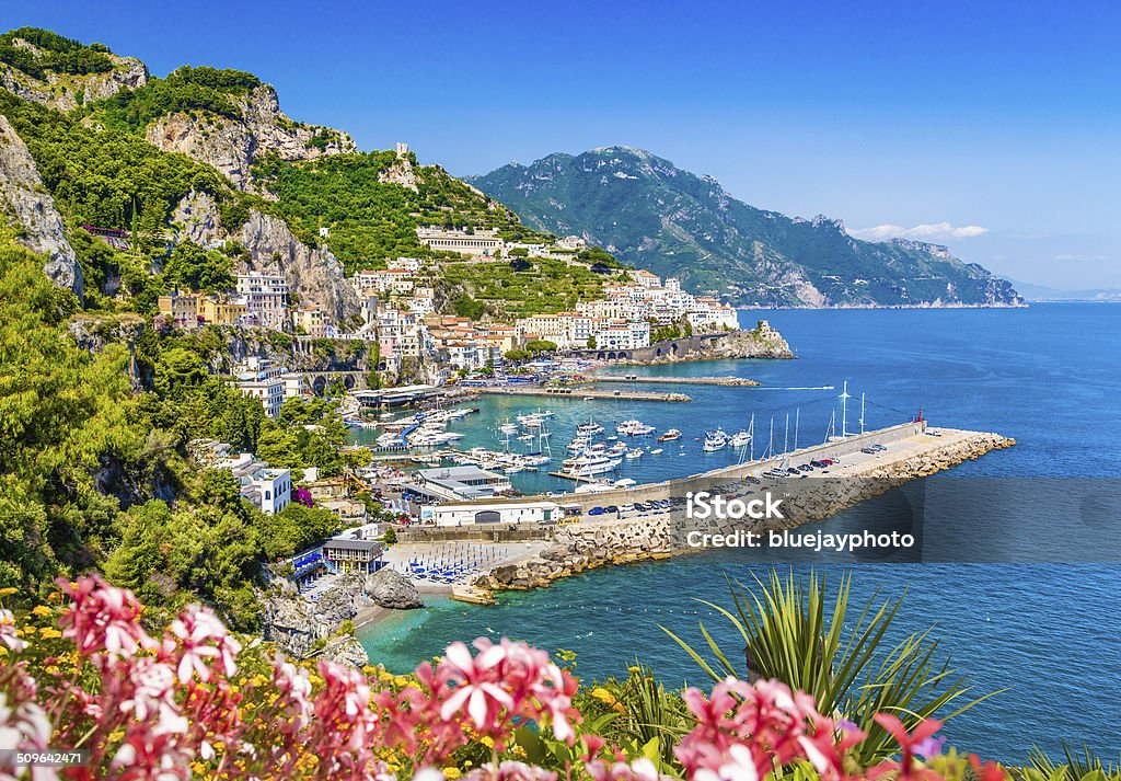 Postcard View Of Famous Amalfi Coast Stock Photo - Download Now -