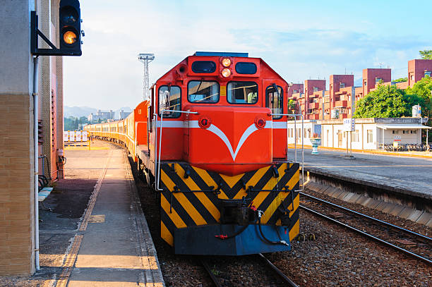 鉄道 - crossing east driving transportation ストックフォトと画像