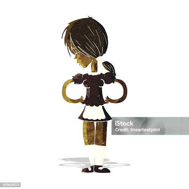 Cartoon Waitress Stock Illustration - Download Image Now - Adult, Cheerful, Clip Art