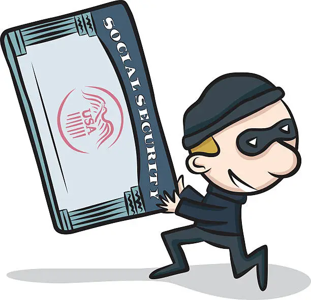 Vector illustration of Identity Theft