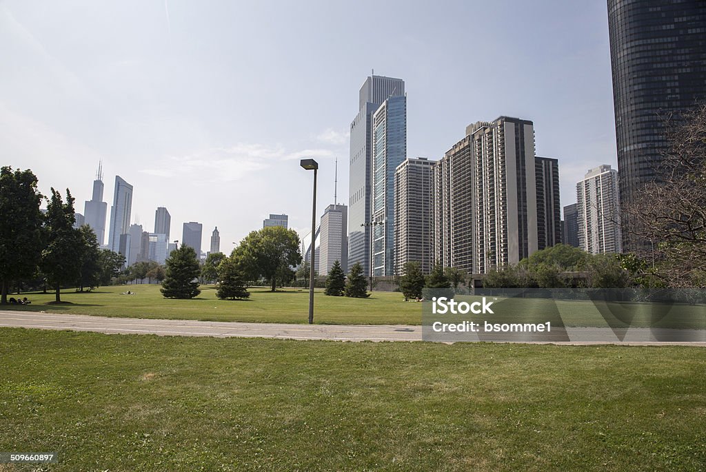 Downtown Chicago Downtown Chicago off Randolph Street. Chicago - Illinois Stock Photo