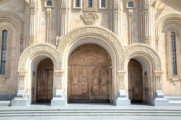 istock View of Holy Trinity Cathedral (Tsminda Sameba). Tbilisi, Georgia 509662162