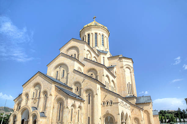 istock View of Holy Trinity Cathedral (Tsminda Sameba). Tbilisi, Georgia 509662170