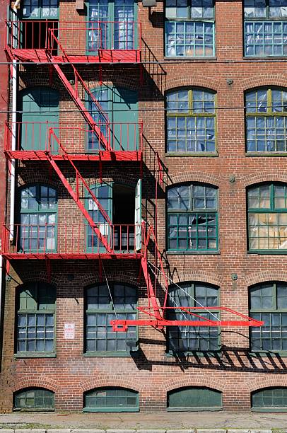 istock Fire escape for factory in the city 509662417