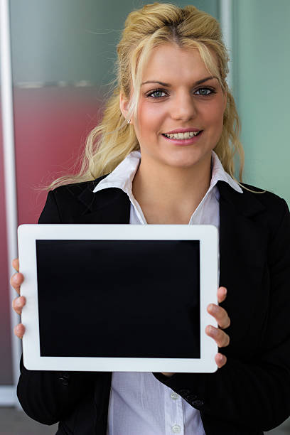istock Businesswoman holding digital tablet pc 509663045