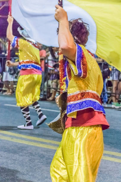istock Costume Man with Flag Marching at Carnival Parade of Uruguay 509663668
