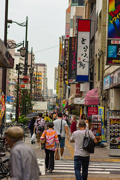 Tokyo Street View bildbanksfoto