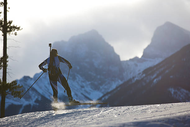 istock Biathlon Ski Racer Girl 509667724