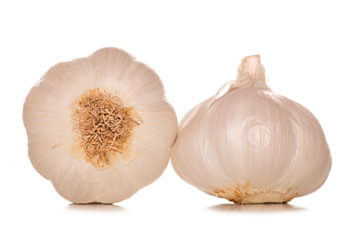 two garlic cloves studio cutout