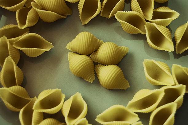 Contrasted Pasta stock photo