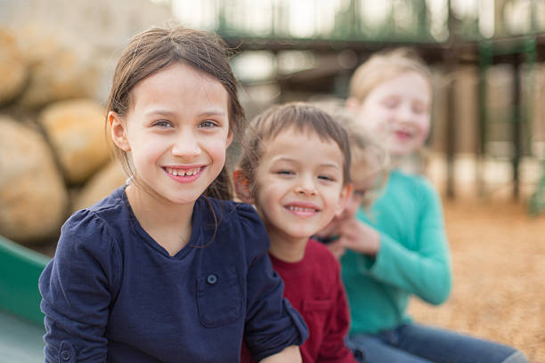 istock Group of children playing outside 509670326