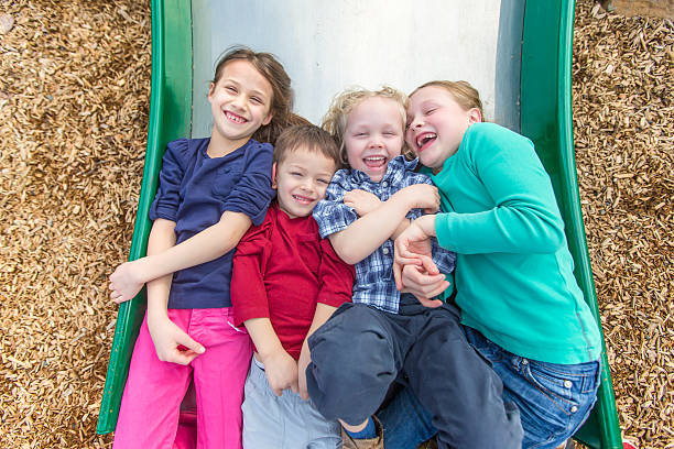 istock Group of children playing outside 509670328