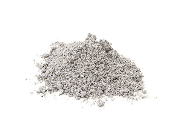 Ashes to ashes and dust to dust. A pile of grey ashes on a white background. Cremation, incineration concept.  ash photos stock pictures, royalty-free photos & images