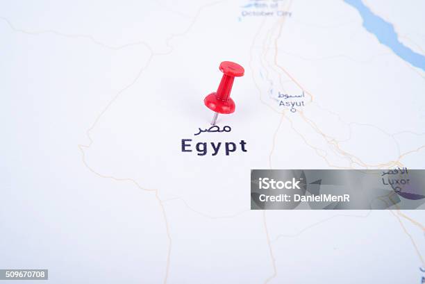 Map With A Pin Stock Photo - Download Image Now - Accuracy, Arranging, Cartography