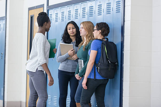 istock Student getting bullied in school hallway 509671254