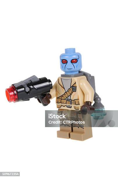 Star Wars Duros Rebel Soldier Lego Minifigure Stock Photo - Download Image Now - 2016, Armed Forces, Blue