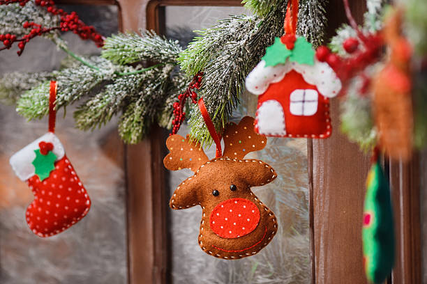 istock Christmas handmade toy from felt 509672420