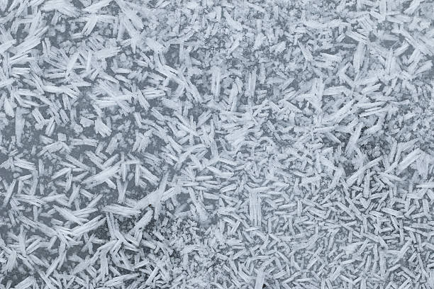 istock Ice crystals forming on the surface of frozen water 509677662