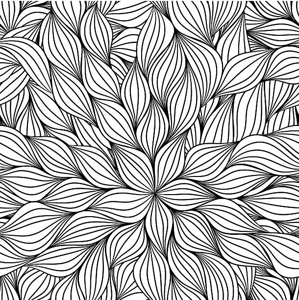 abstrakte nahtlose muster - flower pattern floral pattern retro revival stock-grafiken, -clipart, -cartoons und -symbole