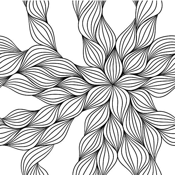 abstrakcyjna bez szwu wzór - pattern seamless doodle retro revival stock illustrations