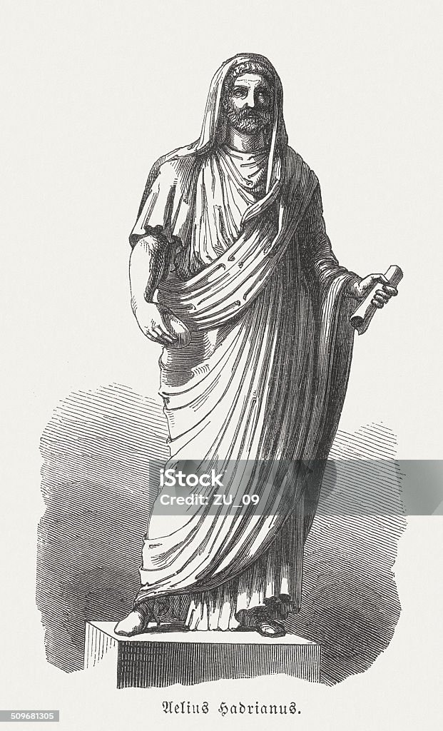 Hadrian - Lizenzfrei Altertümlich Stock-Illustration