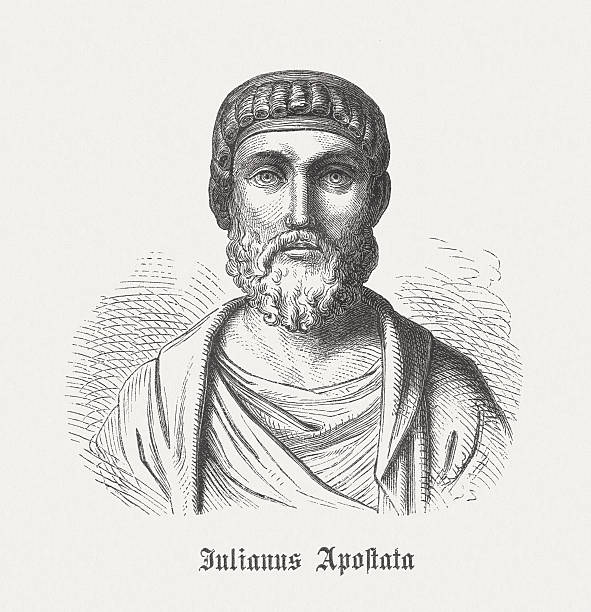 julian w apostate (331-363), opublikowana w 1864 - emperor stock illustrations