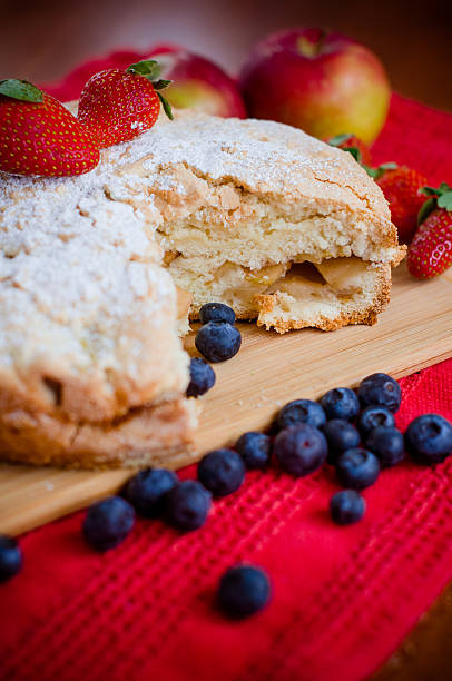 apple pie with fruits and berries