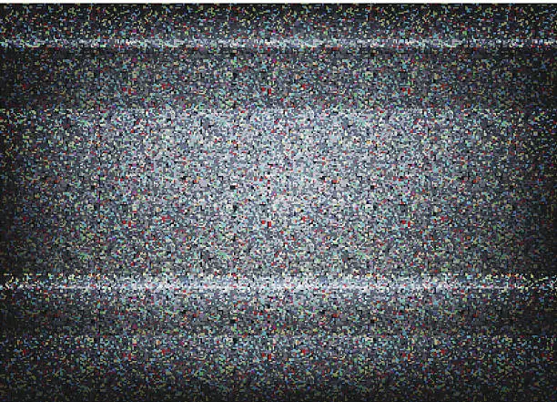 Vector illustration of No signal TV illustration. Scalable vector. Error concept