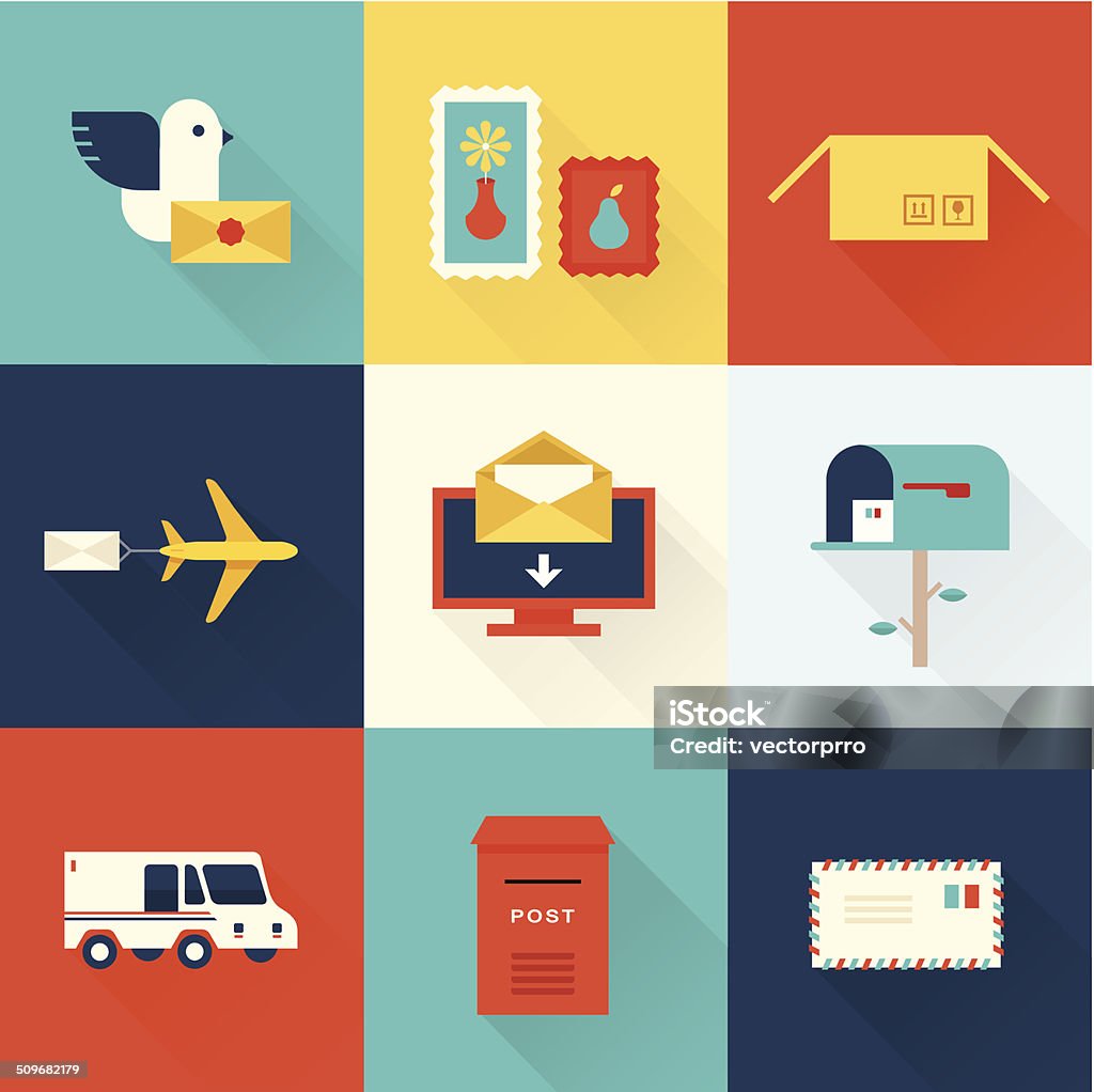 Mail Vector Shape Mail Vector Set Stock Illustration - Download Image Now - Air Mail ...